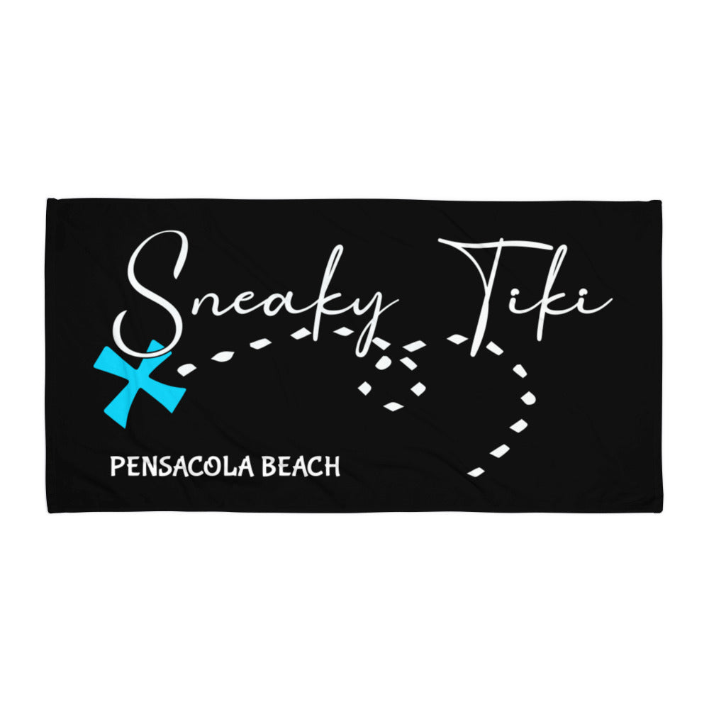 Sneaky Tiki Beach Towel